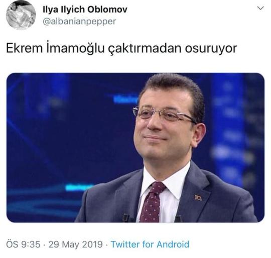 - Ekrem İmamoğlu yaşlı...