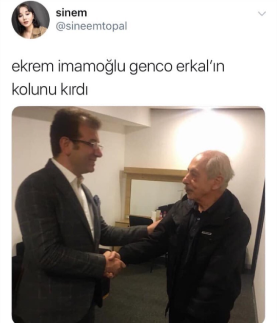 - Ekrem İmamoğlu yaşlı...