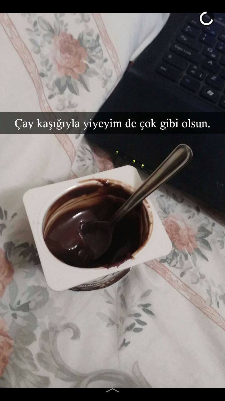 Çay kaşığıyla yiyeyim de...