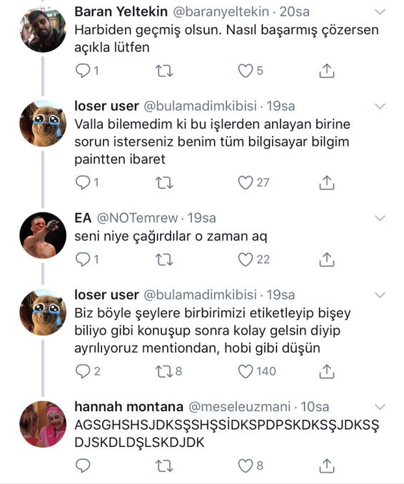 Müthiş bir kafa müthiş bir...