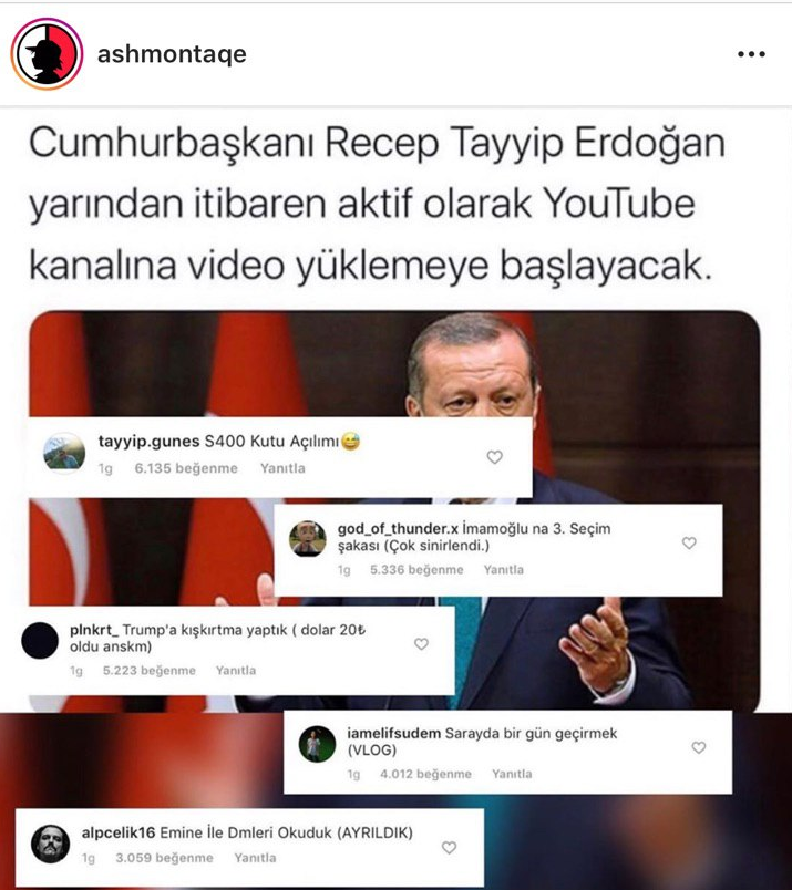 Net güldüm. Cumhurbaşkanı...