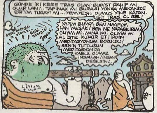 - Günde iki kere traş olan...