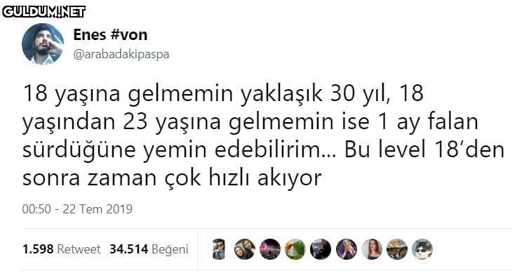 Doru.


18 yaşına gelmemin...
