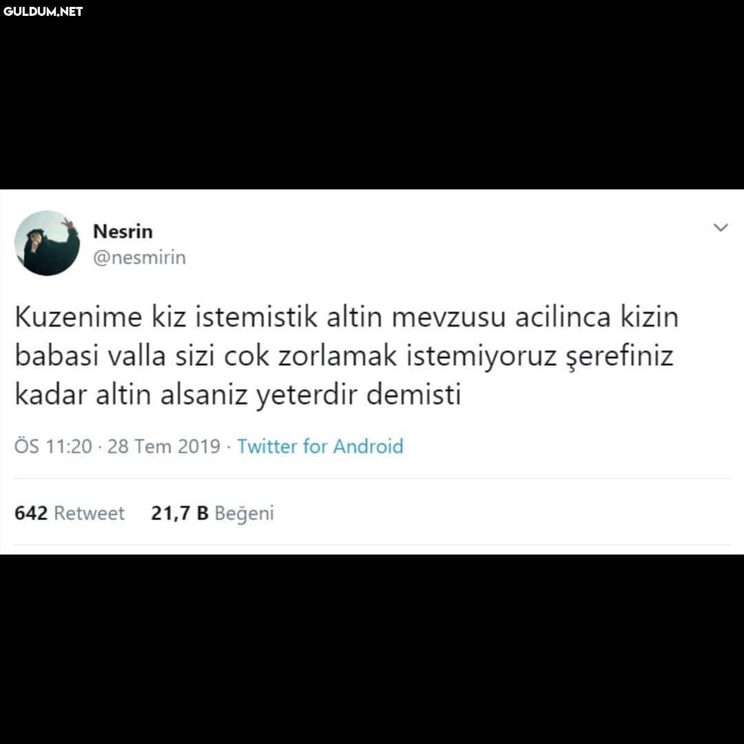 Kuzenime kız istemiştik...