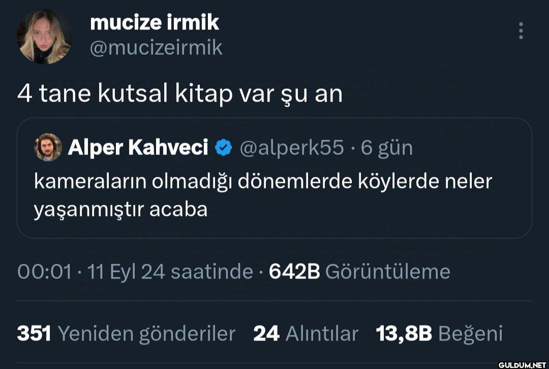 4 tane kutsal kitap var şu...