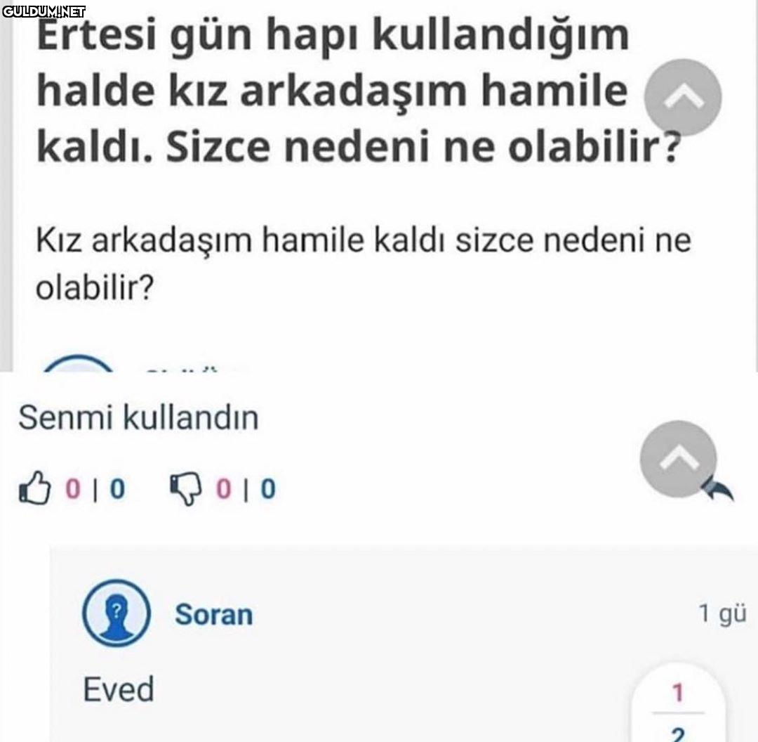 Ertesi gün hapı...