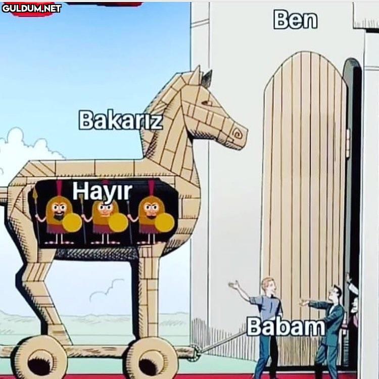 Bakarız=hayır

Ben:...