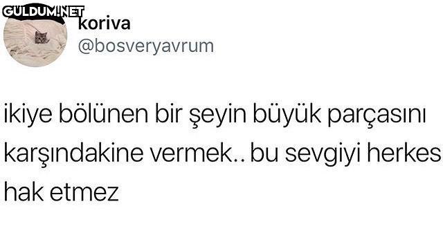 ikiye bölünen bir şeyin...
