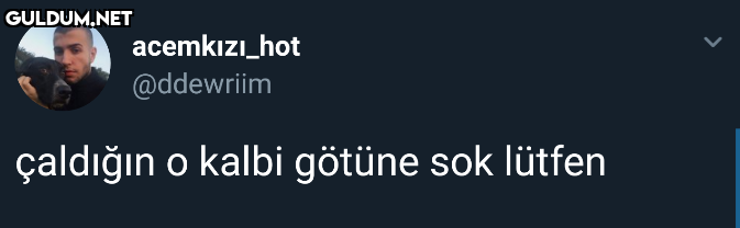çaldığın o kalbi götüne sok lütfen