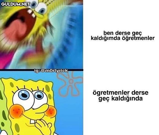 ben derse geç kaldığımda...