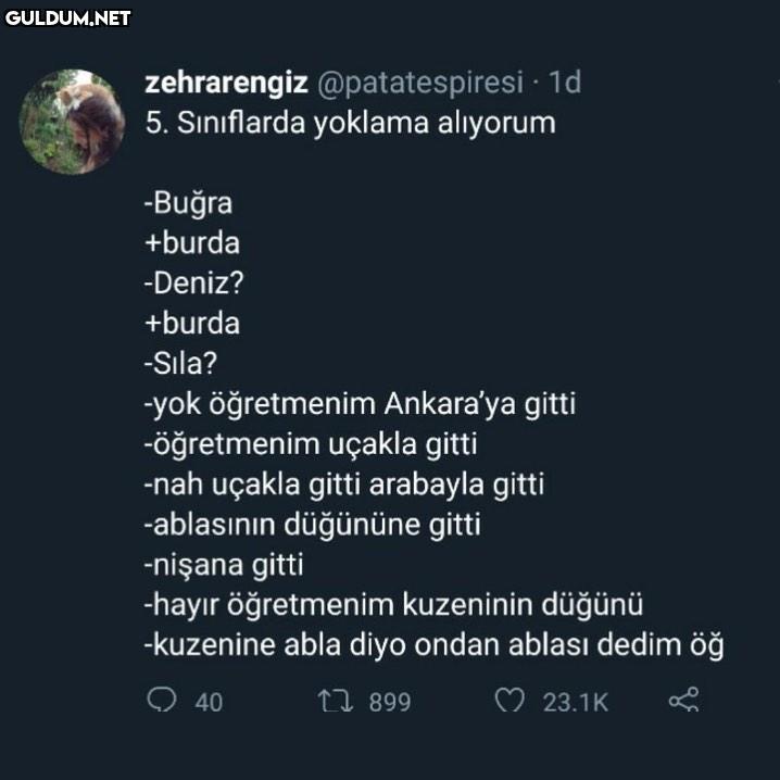 Sınıf değil kısmetse olur...