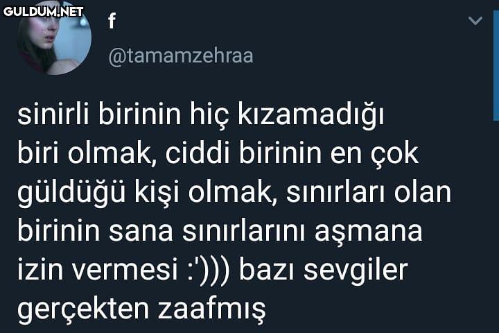 f @tamamzehraa sinirli...