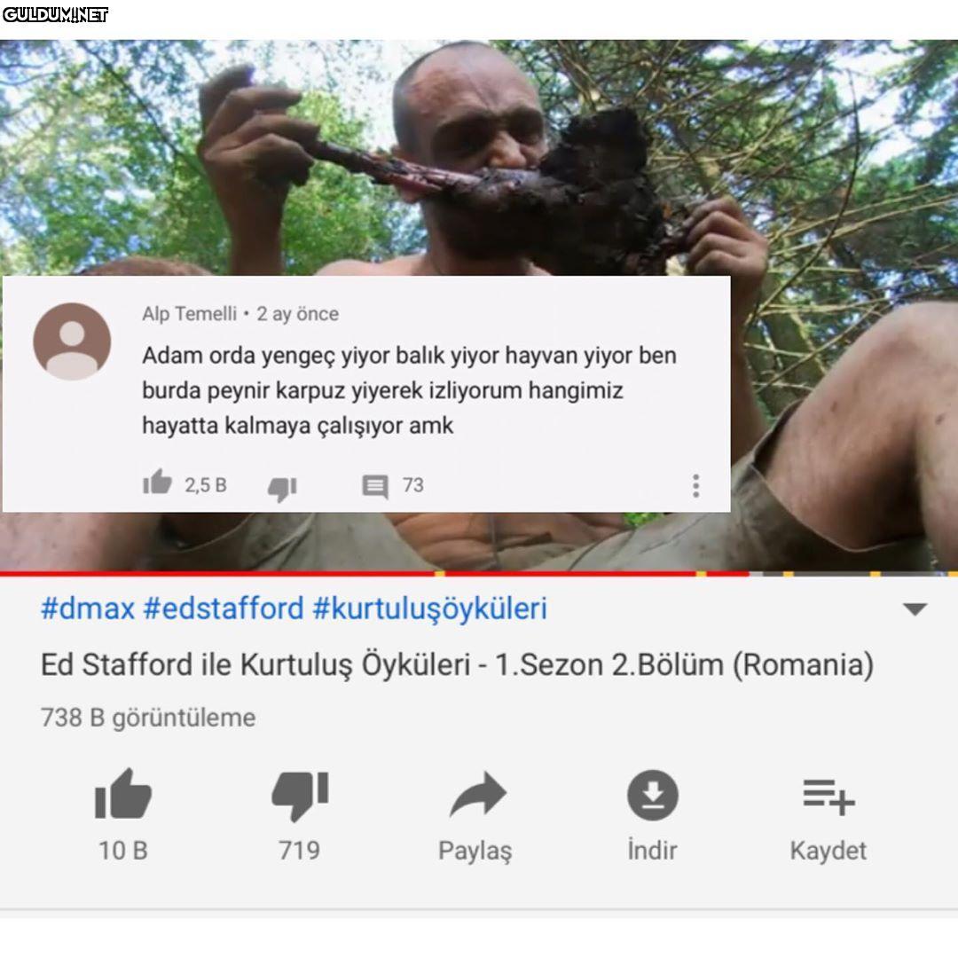 Kuru ekmek yiyorum Alp...