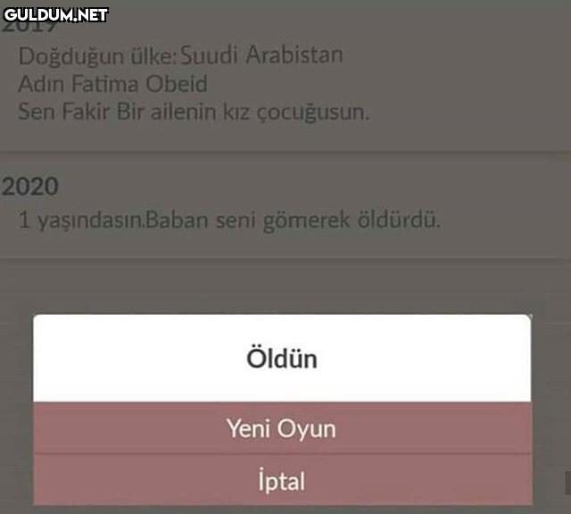 2019 
Doğduğun ülke: Suudi...