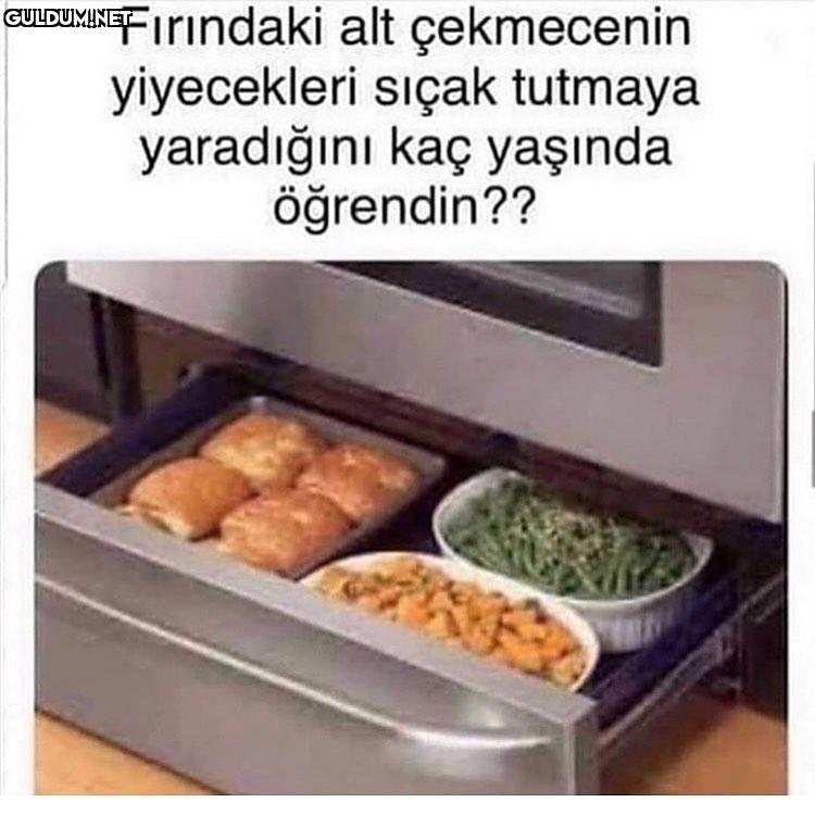 Firindaki alt çekmecenin...