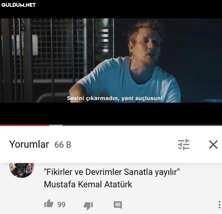 Sesini çıkarmadın, yani...