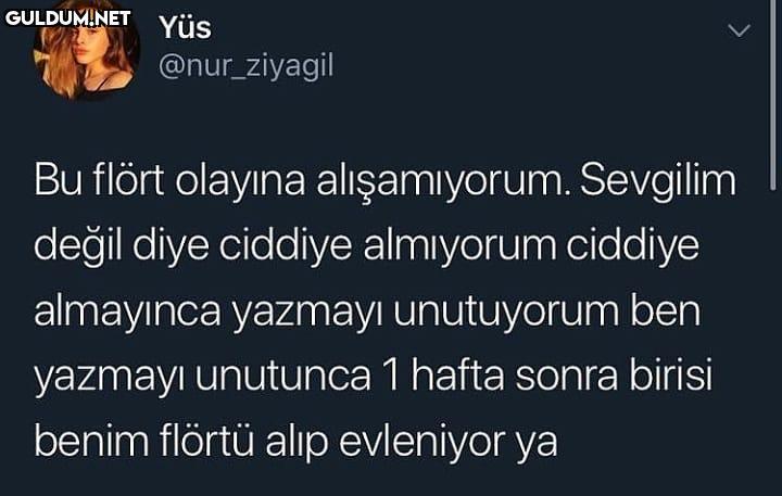 Flört boş iş Yüs...