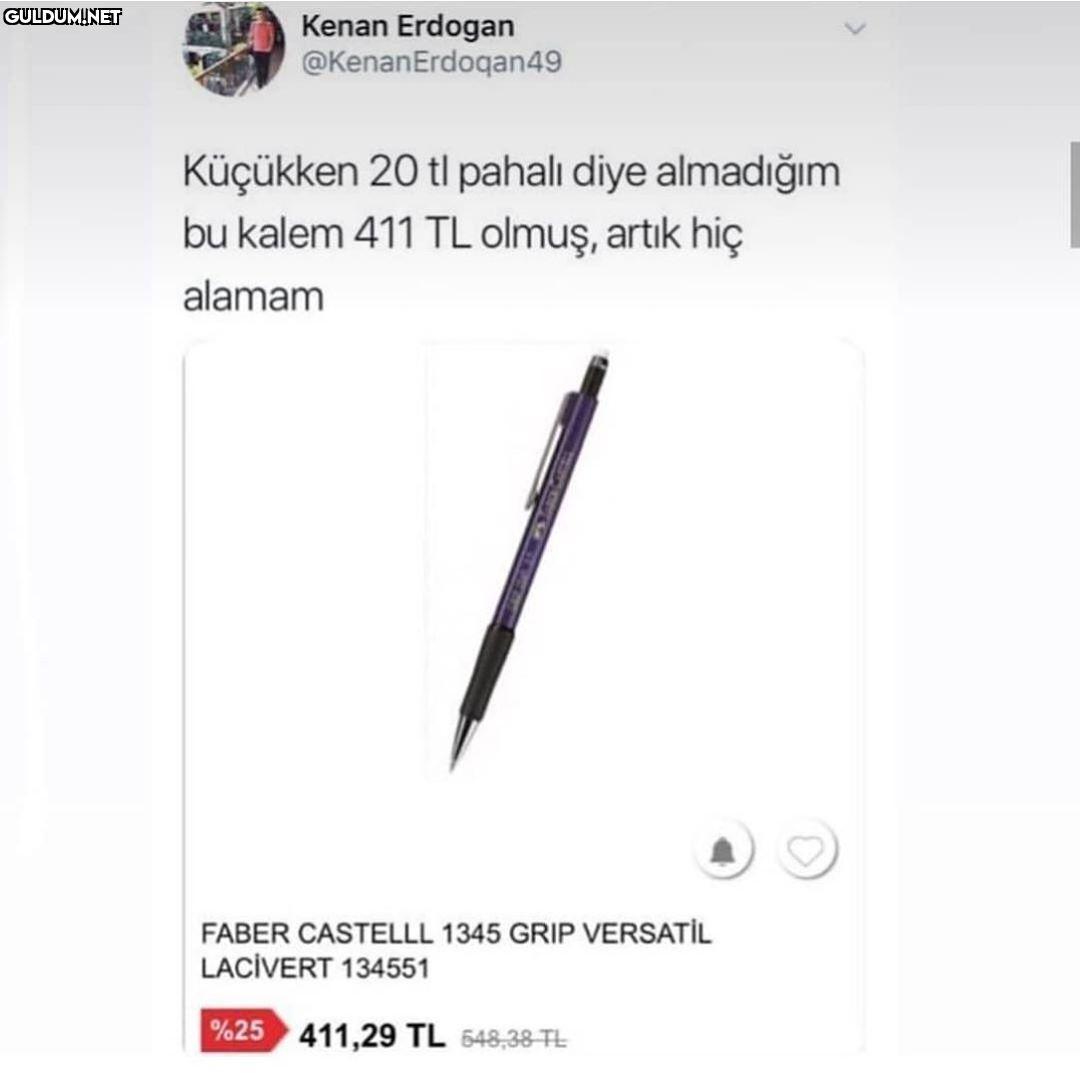 Bir kaleme 400 tl verir...