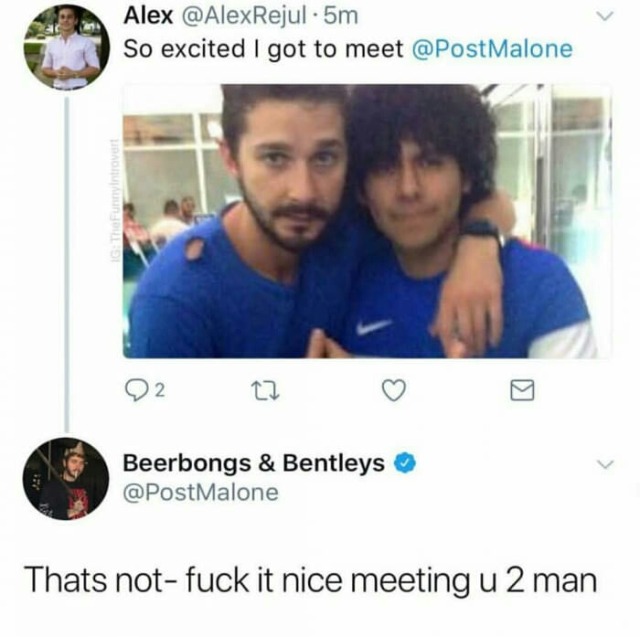 Post malone ve shia...