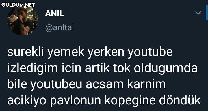 ANIL @anltal surekli yemek...