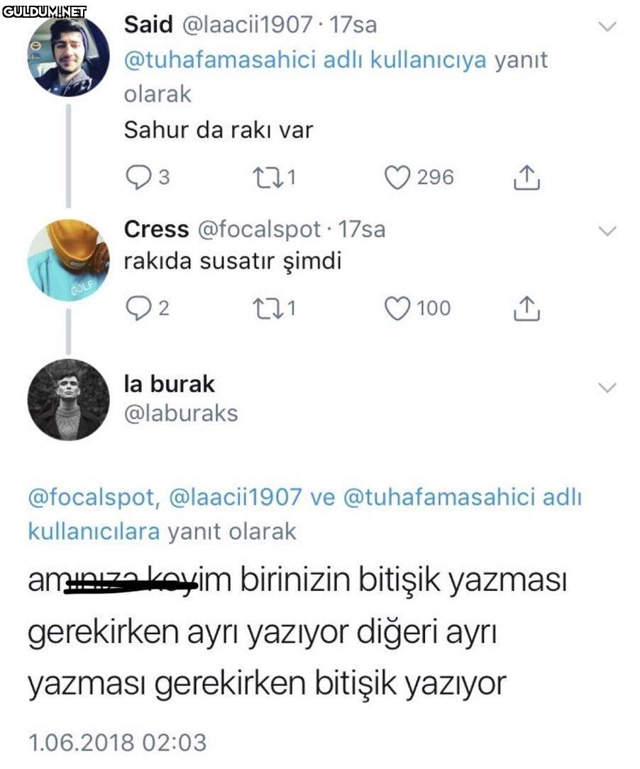 TDKcılar çok kızgın şu an...