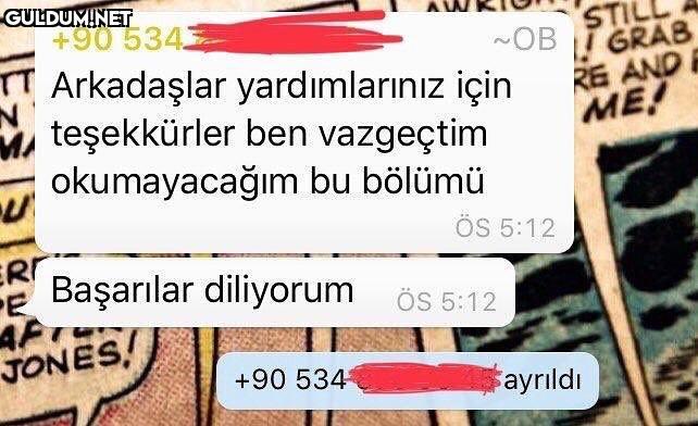 Biri daha veda etti +90...