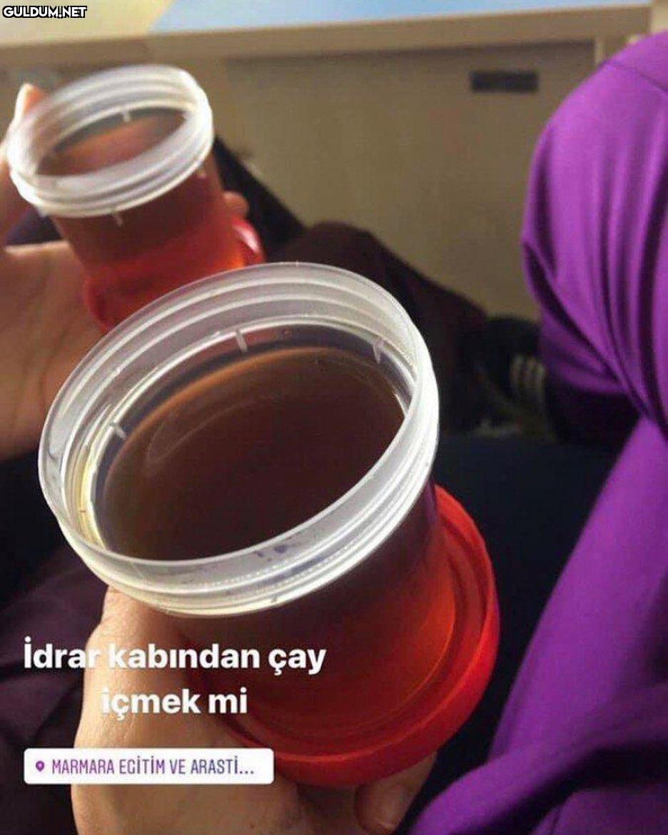 idrar kabindan çay içmek...
