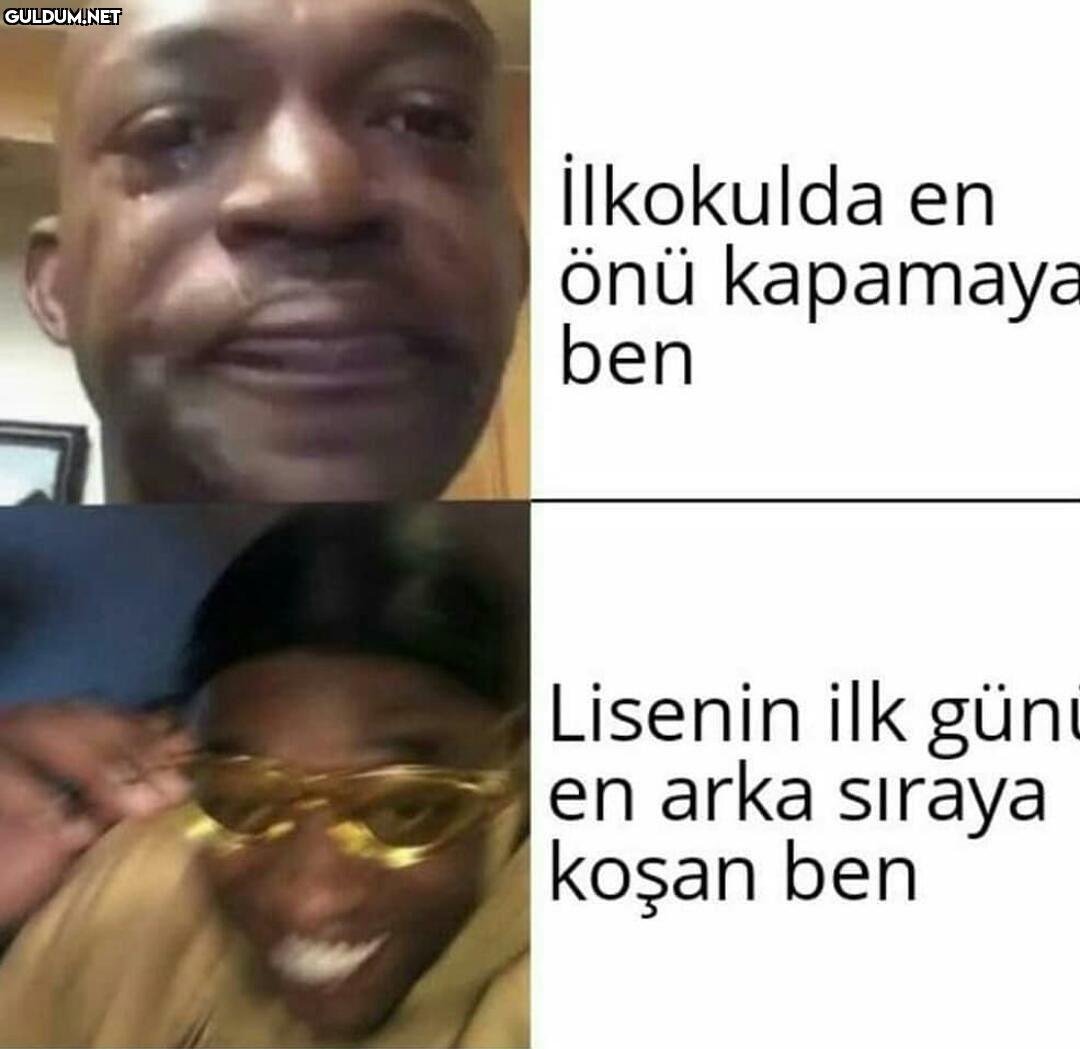 ilkokulda en önü kapamaya...