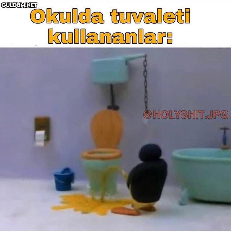 Okulda tuvaleti...