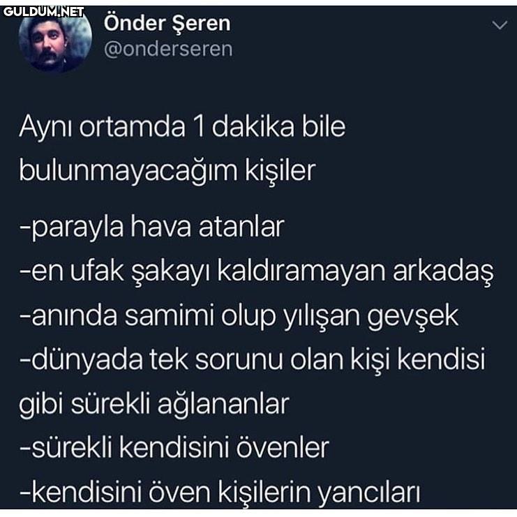 True post Önder Şeren...