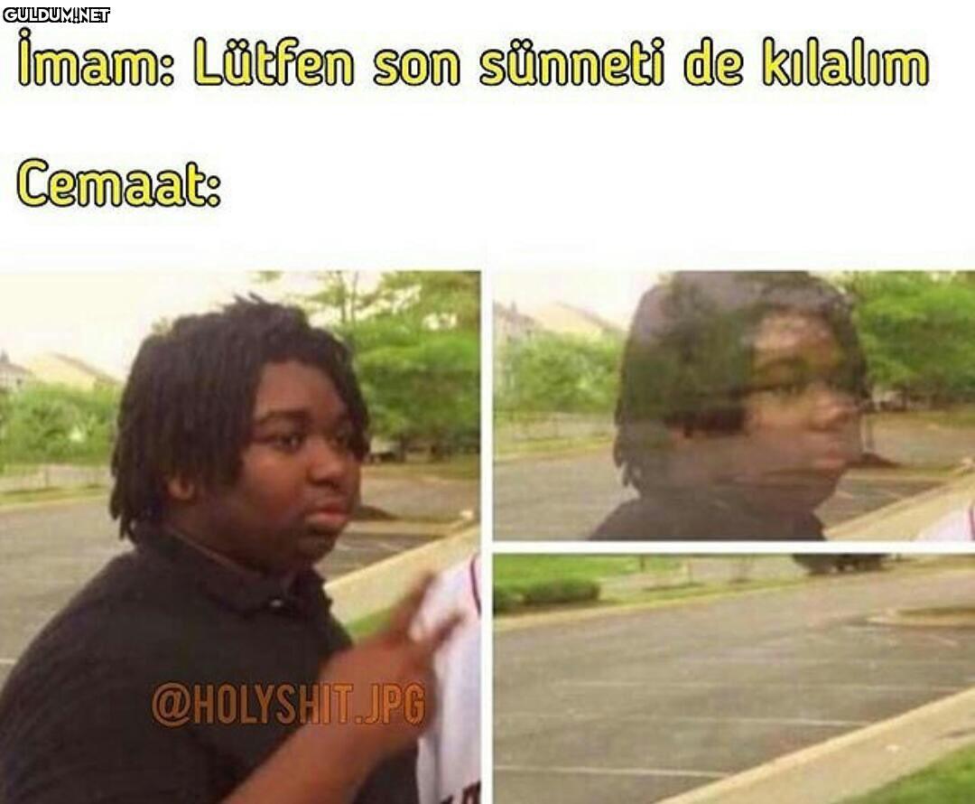 imam: Lütfen son sünneti...