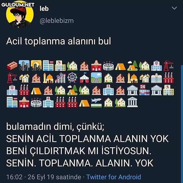 leb @leblebizm Acil...