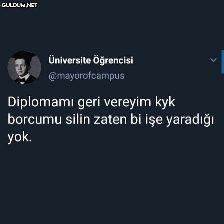 Üniversite öğrencisi...