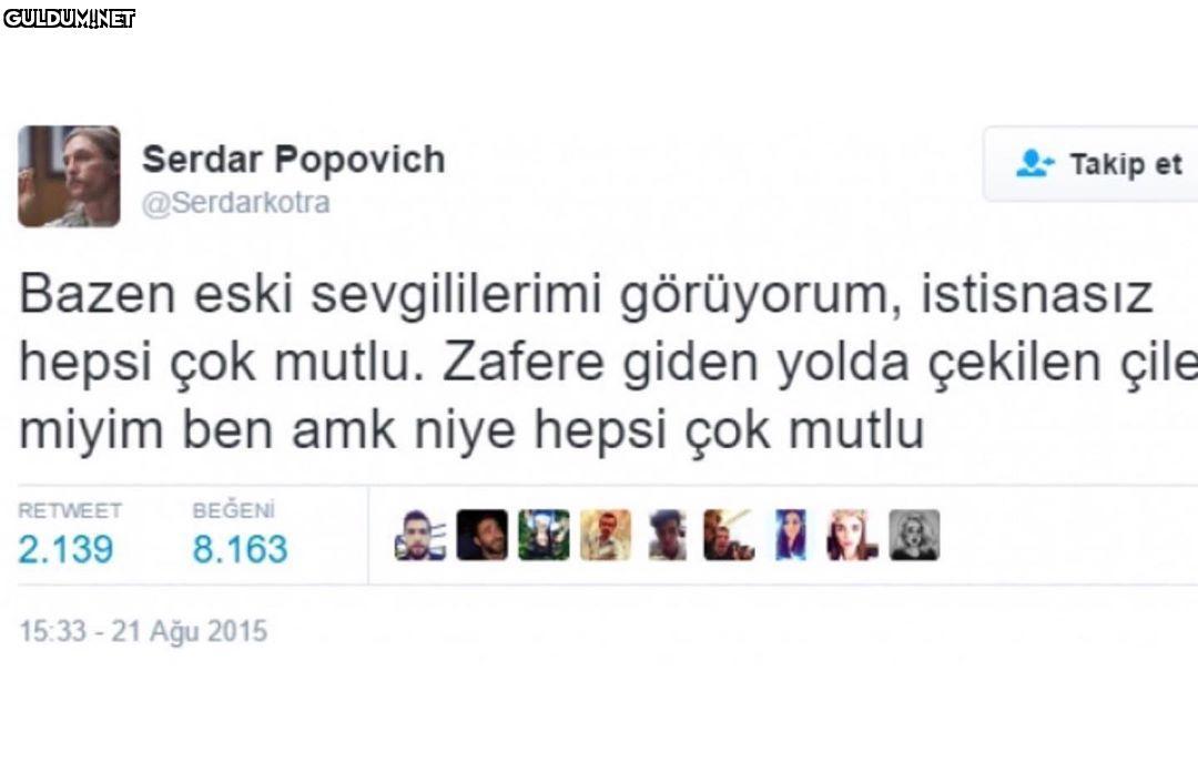 Serdar Popovich...