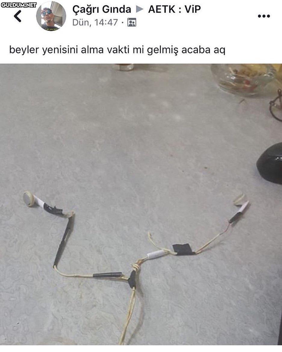 Yok yaw yepyeni kulaklık...