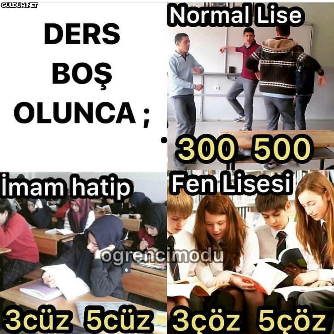 DERS BOŞ OLUNCA 

Normal...