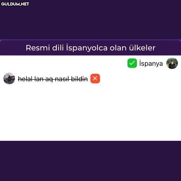 Resmi dili ispanyolca olan...