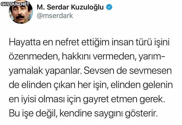 M. Serdar Kuzuloğlu...