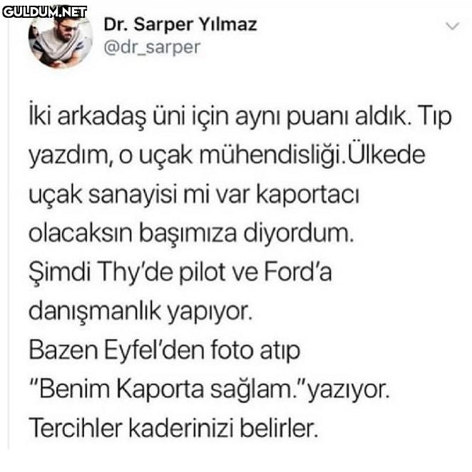 Dr. Sarper Yilmaz...