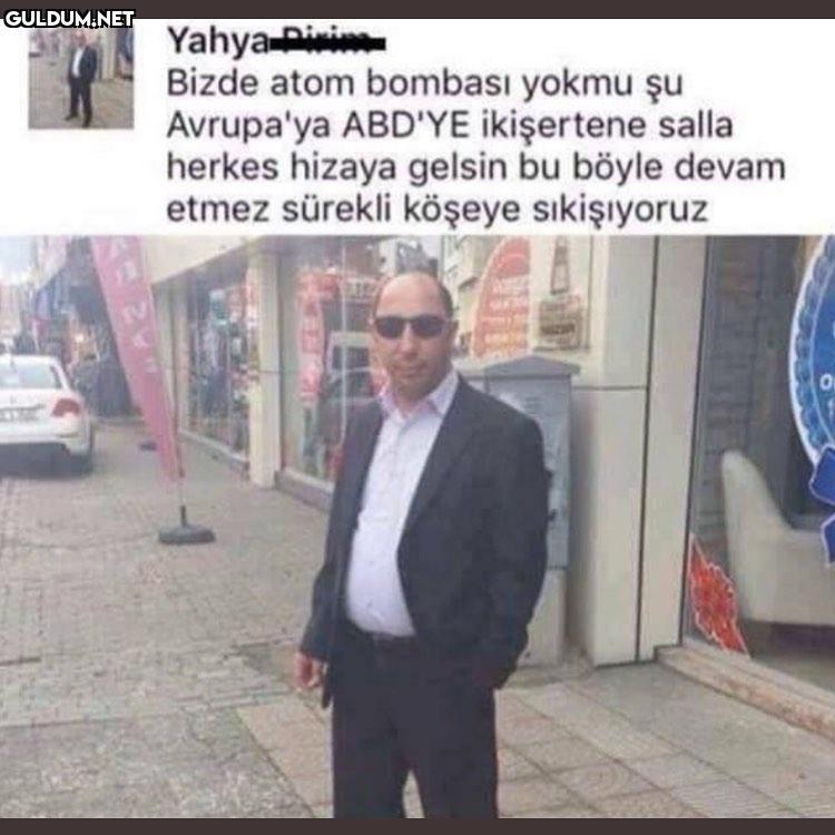 Yahyaii Bizde atom bombası...