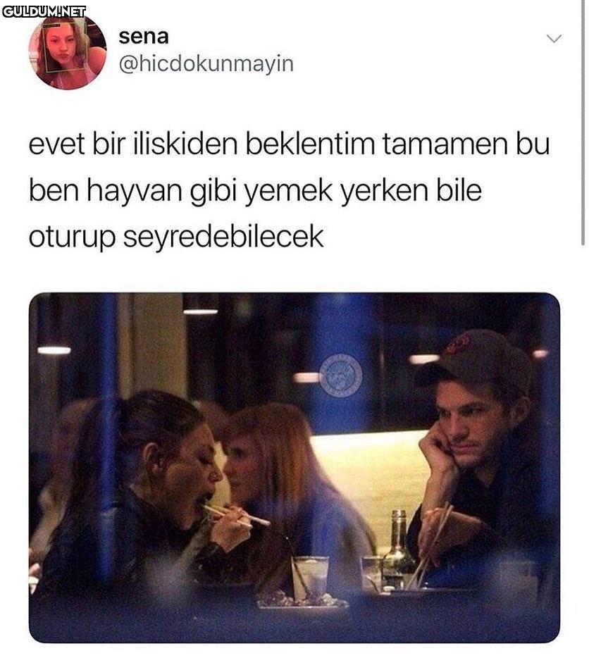 bir ilişkiden beklentim...