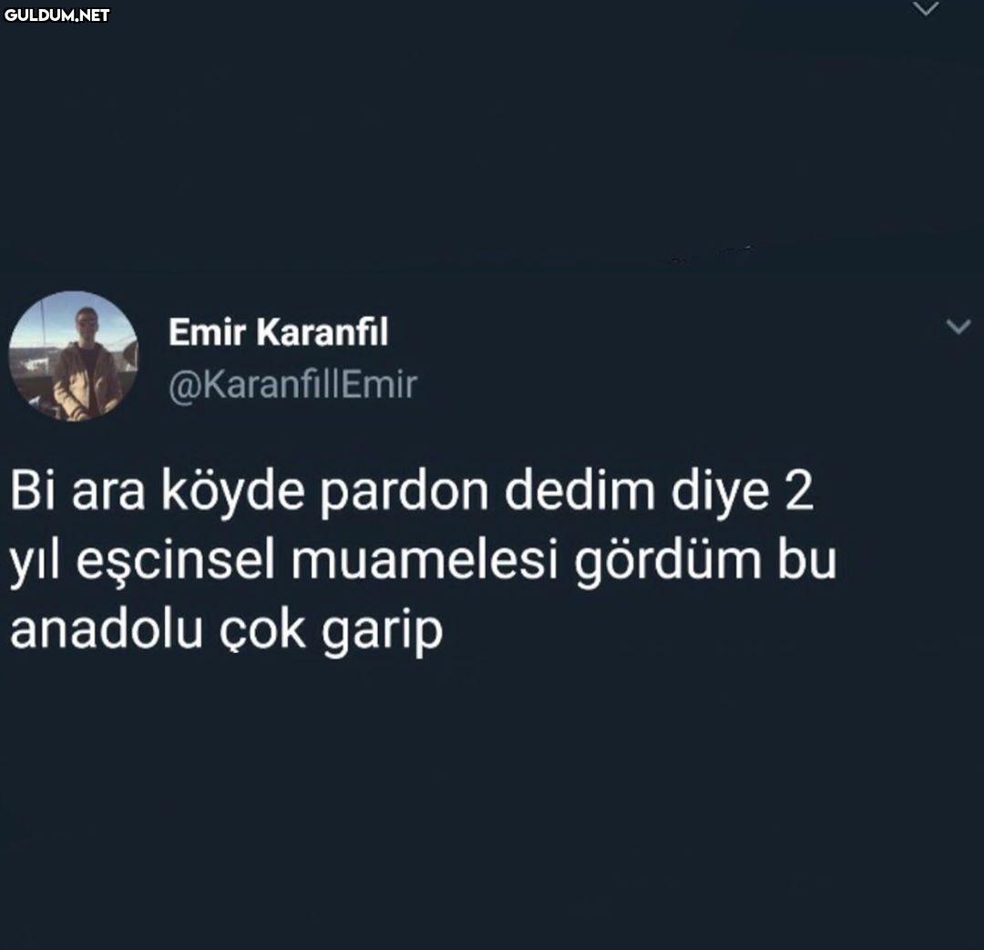 Ahahahahjaja Emir Karanfil...