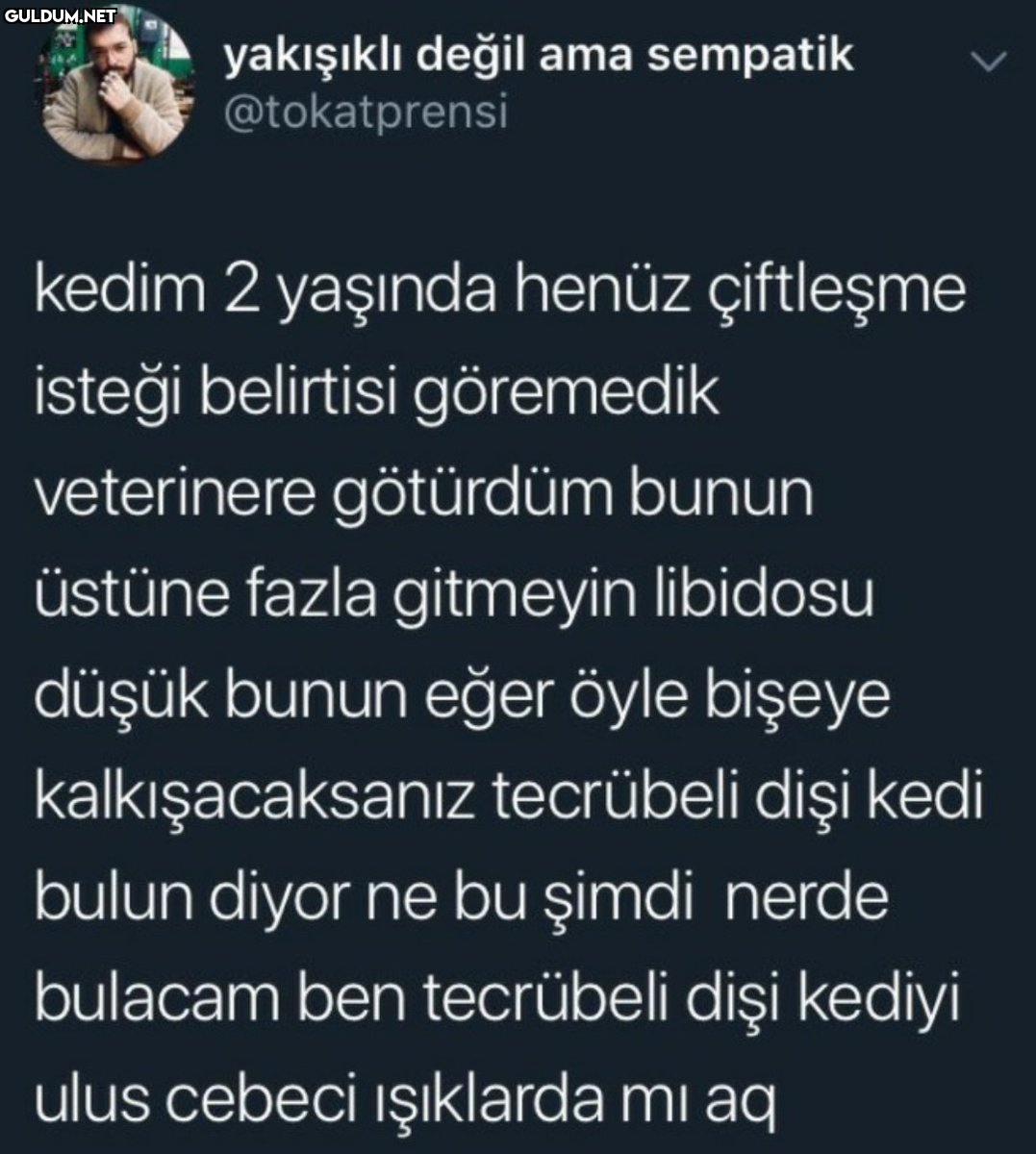 yakışıkli değil ama...