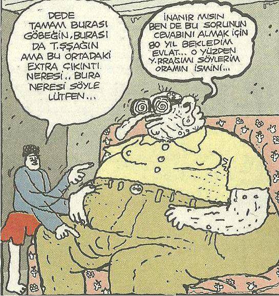 - Dede tamam burası...