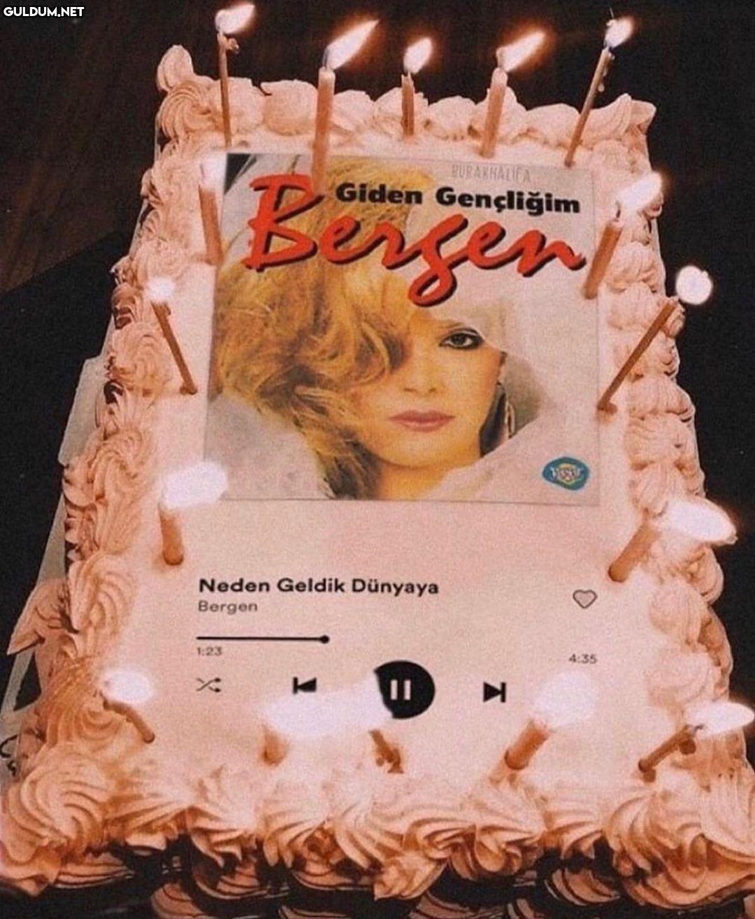 Doğum günü pastası olarak...