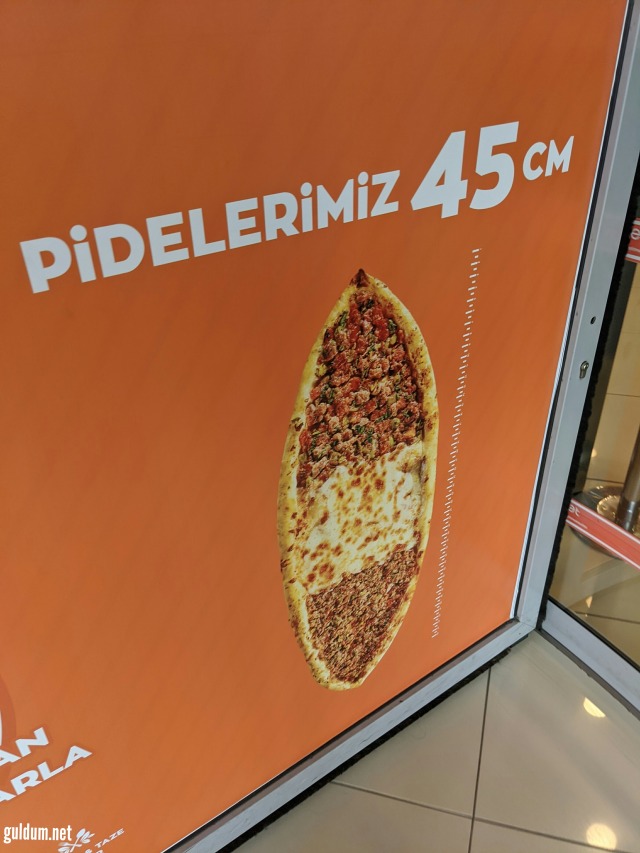 Bu nasıl reklam?
Pidelerimiz 45 cm.