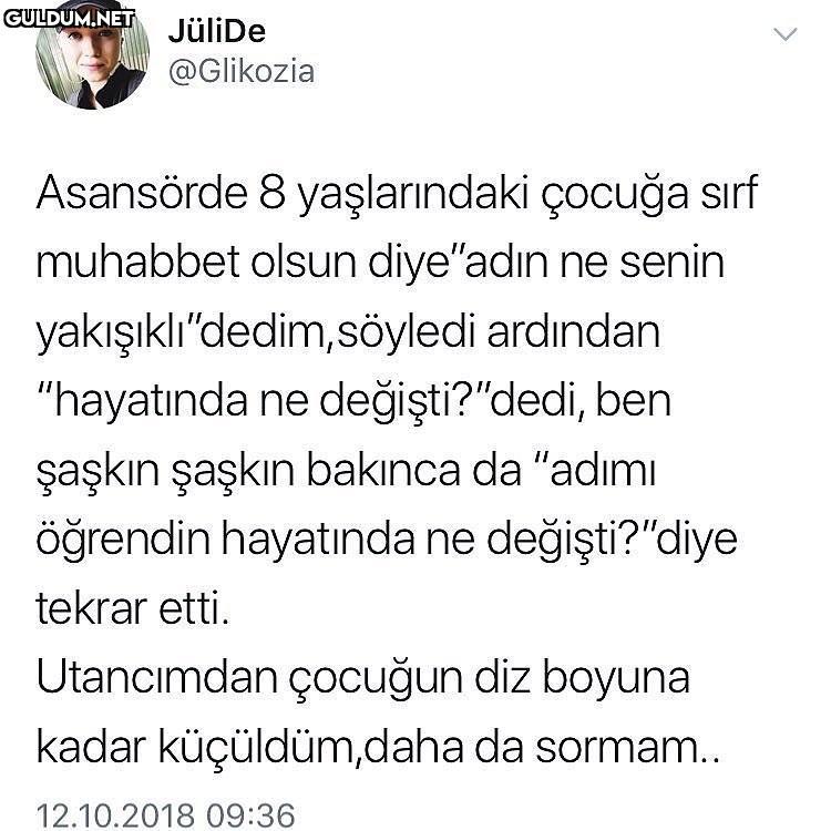 JüliDe @Glikozia Asansörde...