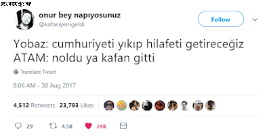 onur bey napiyosunuz...