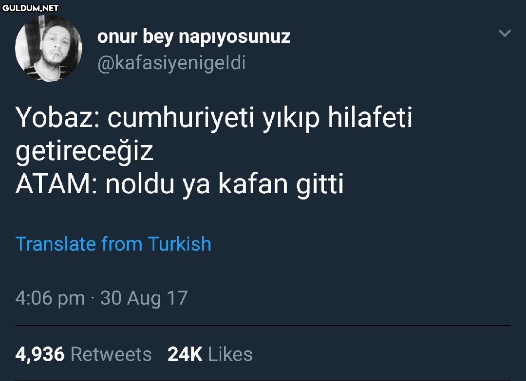 @kafasiyenigeldi Yobaz:...
