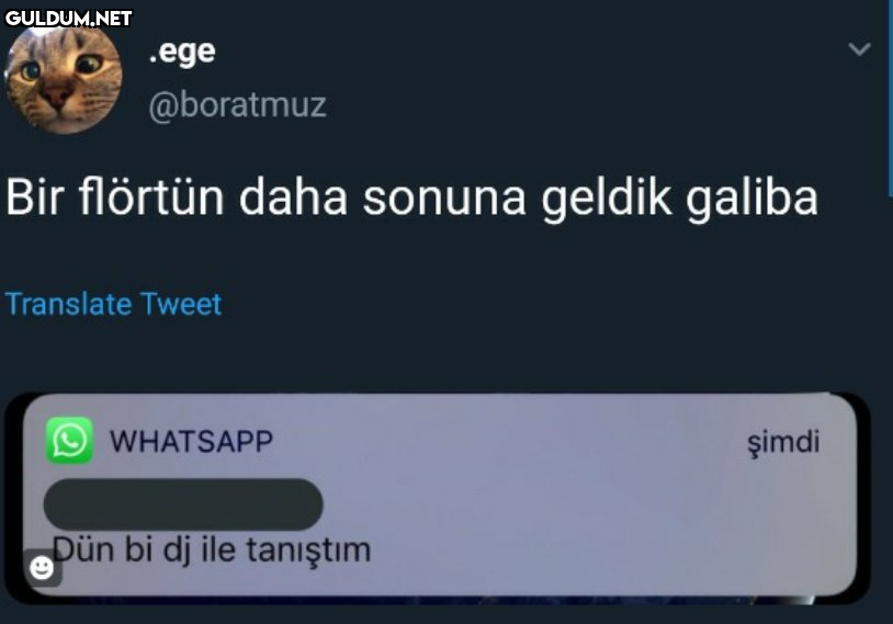 .ege @boratmuz Bir flörtün...